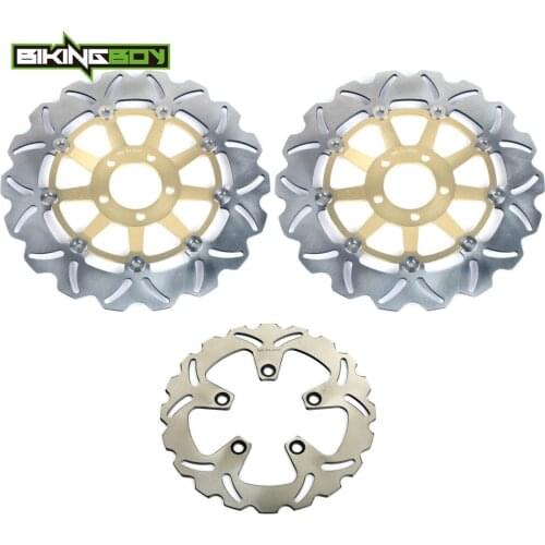 BIKINGBOY Front Rear Brake Discs Rotors Disks For Kawasaki Ninja ZXR 750 89 90 91 92 93 94 95 ZXR750 1989 1990 H1 H2 310mm 230mm