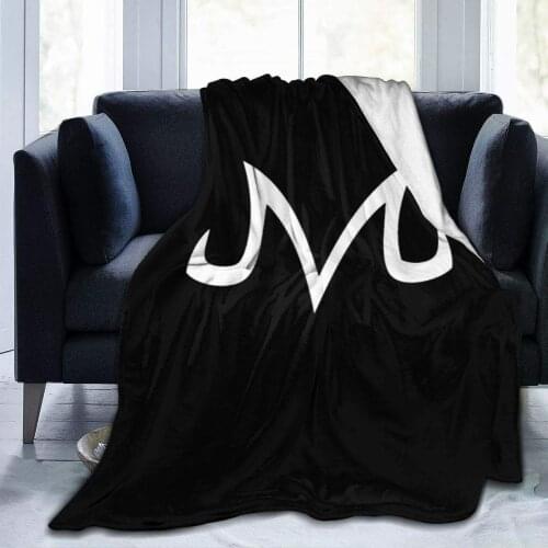 Fuzzy Blanket Logo Majin Vegeta Fluffy Fleece Blanket Soft Blanket