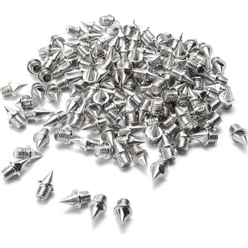 BMBY-New 120Pcs Spikes Studs Cone Replacement Shoes Spikes for Sports Running Track Shoes Trainers Screwback Gripper 7Mm