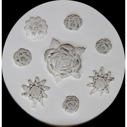 Daisy Flower Fondant Silicone Chocolate Cake Mold Baking Tools 15-677