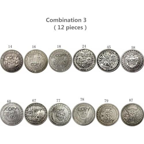 Mixed Hobo Morgan Dollar Silver Plated Copy / Replica Coins
