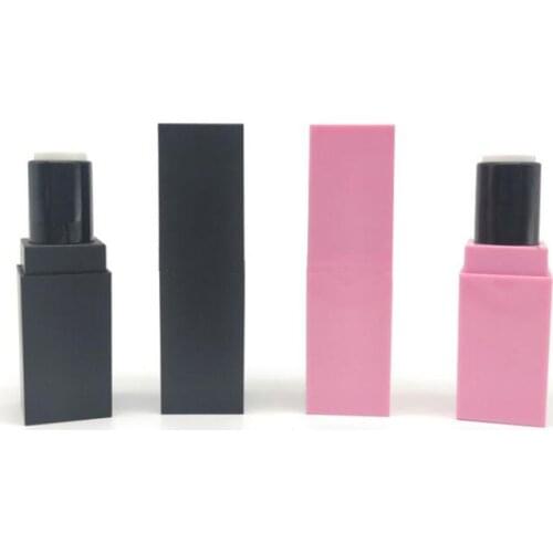 Antiqued Style Matte Black/Pink Lipstick Tube Beautiful Square Empty Lip Gloss Tube Refillable Travel Cosmetic Container 50pcs