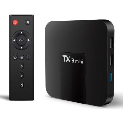 TX3 Mini Android 7.1 TV Box Smart TV H2.65 IPTV 4K Set Top Box TVBOX IPTV Media Player Amlogic S905W 1G 8G Tanix Box