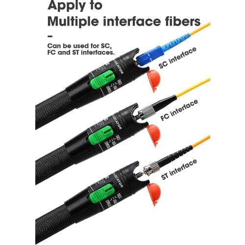 VLF Laser 30MW/20MW/10MW/5KM Visual Fault Locator, Fiber Optic Cable Tester 10-30Km Range VFL AUA-30