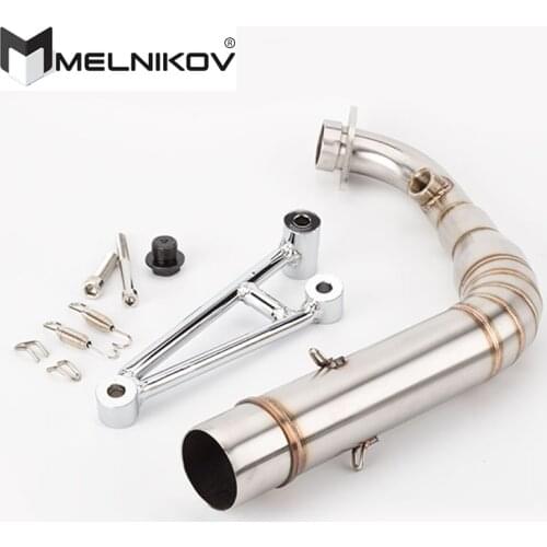 BWS125 BWS 125 motorcycle exhaust performance 304 stainless steel Middle Link pipe bend slip on for Yamaha BWS 125 150 ZUMA125