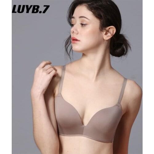 Seamless Bras for Women Push Up Bras No Wire Brassiere A B Cup Underwear Sexy Bra Three Quarters(3/4 Cup) Lingerie