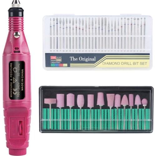 55pcs/set Electric Manicure Nail Grinder for Thick Toenails Set Manicure Pedicure Polishing Sharpening Professional Tool Kits