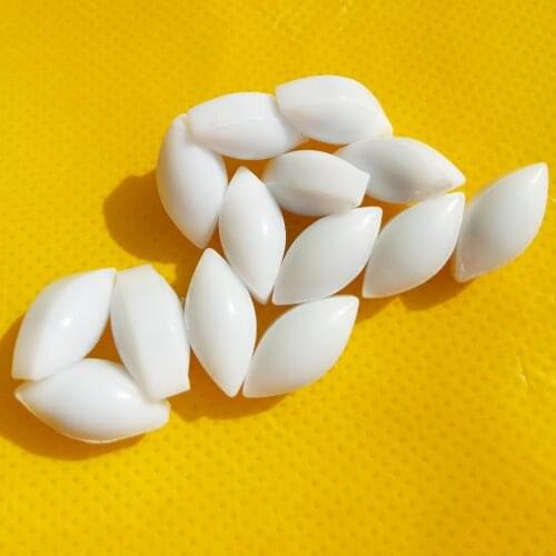 A7x15mm PTFE Magnetic Stirrer Mixer Stir Bars Olive shape Stirring Bars Stir Rod Spinbar, Pack of 10pcs