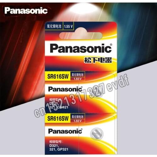 2pcs/lot Panasonic Silver Oxide Button Cell Batteries 6.8mm*1.6mm D321 321 GP321 Coin Battery for Quartz Watch Made in Japan