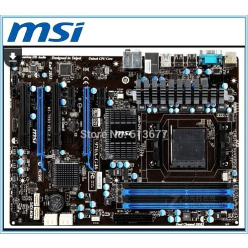 Free shipping original motherboard MSI 970A-G46 Socket AM3/AM3+ DDR3 32GB USB2.0 USB3.0 SATAIII 970 Desktop motherboard