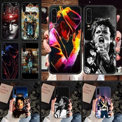 Michael Jackson Phone case For Samsung Galaxy A 3 5 7 8 10 20 21 30 40 50 51 70 71 E S 2016 2018 4G black soft funda painting