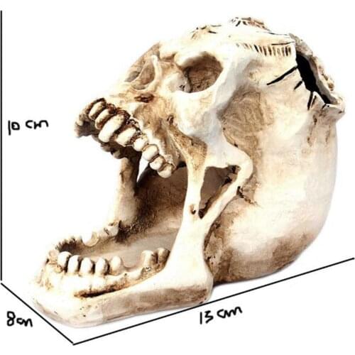 Skull Jewelry Storage Box Case Craft Organizer Stationery Dresser Desktop