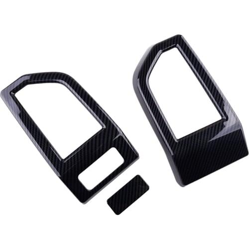 DWCX 3Pcs/Set ABS Black Car Front Side Air Outlet Vent Cover Trim Fit For Ford F-150 2017 2018 2019 2020 LHD Accessories