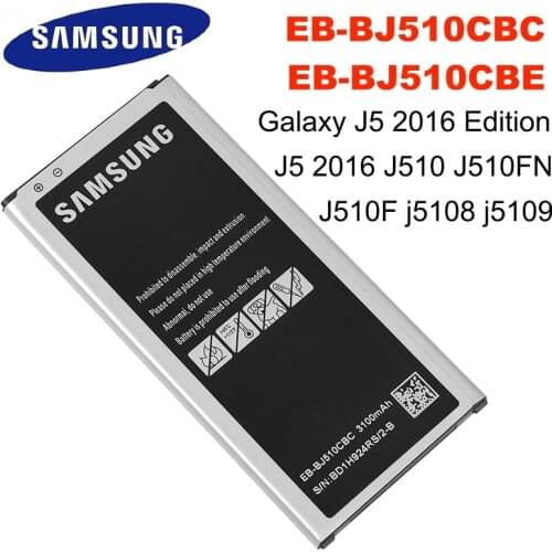 EB-BJ510CBC EB-BJ510CBE 3100mAh SAMSUNG Phone Battery For Samsung Galaxy J5 2016 Edition J5 2016 J510 J510FN J510F j5108 j5109