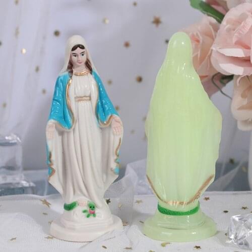 Catholic Mary Statue Madonna Handmade Virgin Mary Statue Jesus Home Decor Gift