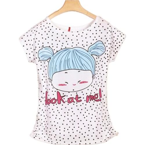 2019 Top Selling Women Clothes Casual Vintage Summer Tees Spring Short Sleeve Print Girls Cotton Female Tops T-shirt for Woman