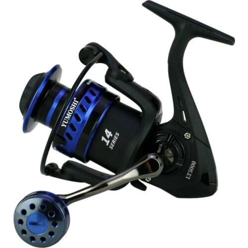 Metal rocker arm and metal wire cup two kinds of grips, black and blue LT series lure spinning wheel fishing reel spinning reel