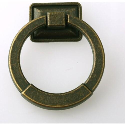 NEW Free Shipping simple Fashion Gold Black Handle Drawer Dresser Cupboard Shoe Closet Ring Pull Zinc alloy Furniture door Knob