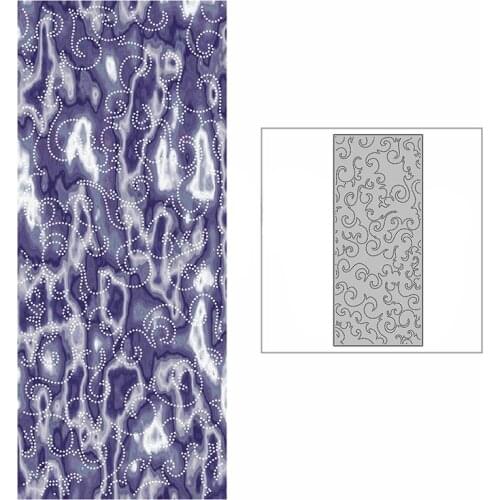 New Slim Spotted Wave Smoke Background Plate Craft Embossing Mold 2021 Metal Cutting Dies for DIY Scrapbooking Album Card Making