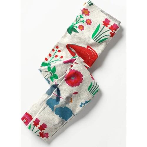 2~7 Years Baby Girl Pants Autumn Spring Cotton Infant Leggings Newborn Girl Pants Little Flower Baby Girl Clothing Trousers