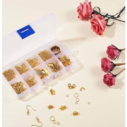 Necklace earrings handmade Charms accessories material package with tools For DIY fashion jewelry accessories gold silver