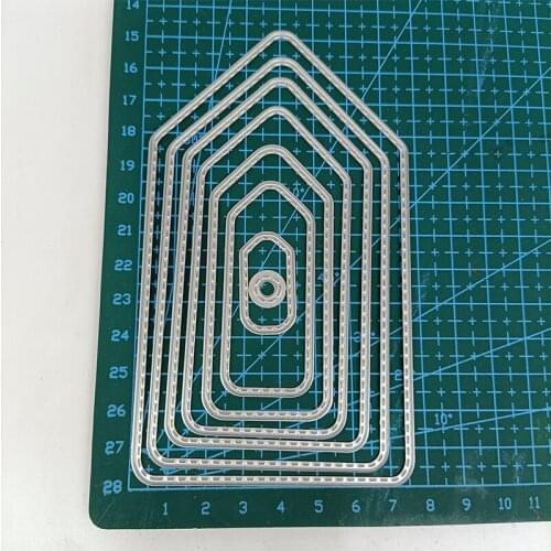 Dies Scrapbooking New Arrival 2021 Stitched Tags Frame Metal Cutting Dies Christmas Card Making Supplies Stencils For Decoration