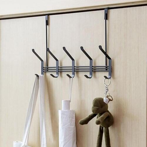 Storage Rack Punch Free Good Load Capacity Iron Storage Door Hook for Home Organization Storage Holders Racks