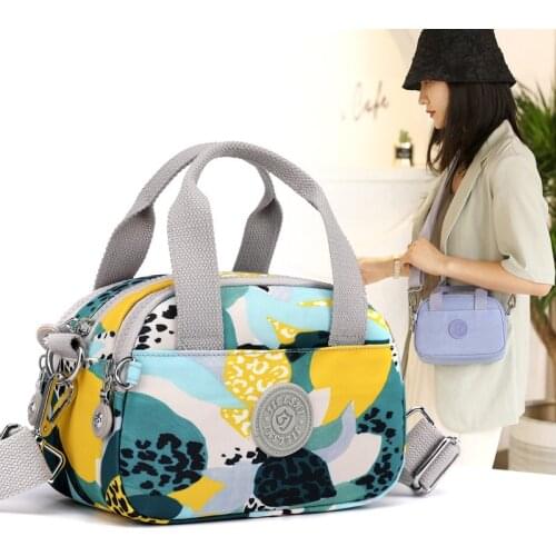 Casual Nylon Women bag Solid Color Luxury Handbag Purses Multiple Compartments Crossbody Bag Female Shoulder Bags Feminina Sac