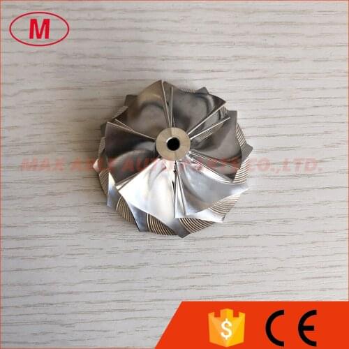 TD025 Forward 47.04/58.00mm 6+6 blades Turbocharger milling/aluminum 2618/billet compressor wheel