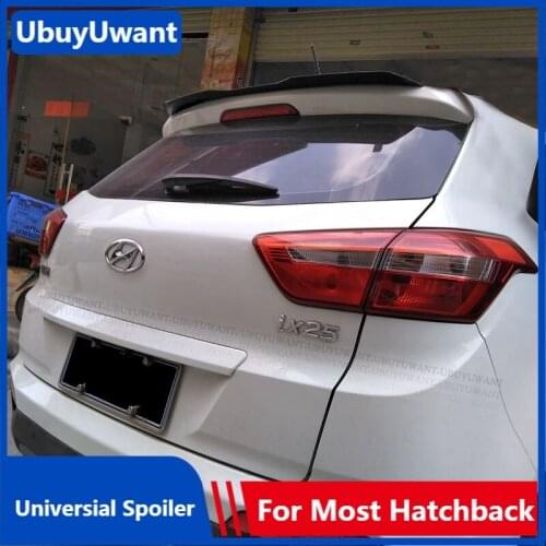 UBUYUWANT Rear Roof Universal Spoiler For Hyundai IX25 2014 - 2018 Hatchback Lip Spoiler ABS Plastic Car Tail Wing Decoration