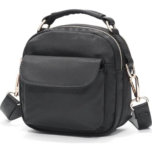 Multi-purpose all-match nylon backpack female autumn and winter new style multi-functional personalized portable messenger small