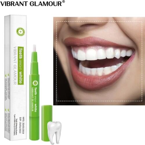 VIBRANT GLAMOUR Teeth Whitening Pen Remove Tartar Clean Dental Tool Whitenning Remove Yellow Tooth Stains Solid Tooth Care Gel