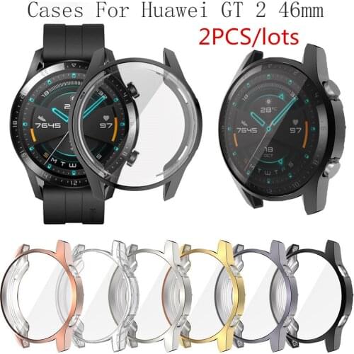 2PCS Soft Protect Cover for Huawei Watch GT2 46mm Case TPU Bumper for Watch GT 2 Pro Honor Magic 2 46mm Frame Accessorie