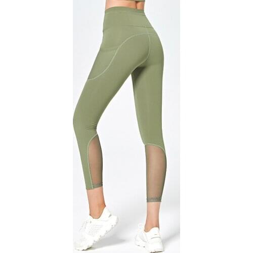 Mesh Pocket Breathable Sports Yoga Pants for Women Pink Green Purple Black 2021 Fashion Outdoor Indoor Fitness Running Trousers