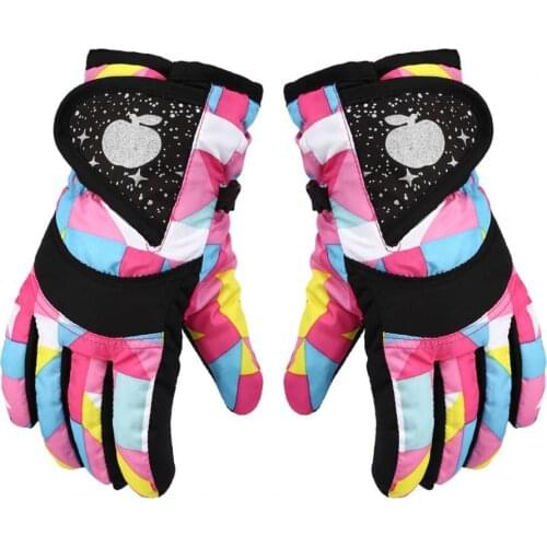 1 Pair Skiing Gloves High Insulation Warming Keeping Waterproof Winter Unisex Kids Snow Gloves for Outdoor