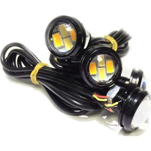 2x Car Turn Signal Light Eagle Eye Light Bulb 23mm 5630 6SMD Daytime Running Lamp 12V Reading Lamp Car Accessories Universal