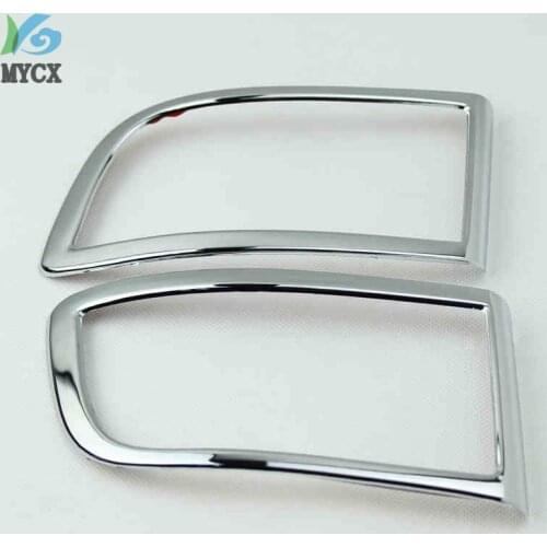 ABS chrome Prado 120 accessories fog light cover trim For toyota Land Cruiser Prado FJ120 FJ 120 2003-2009 car-styling lamp hood