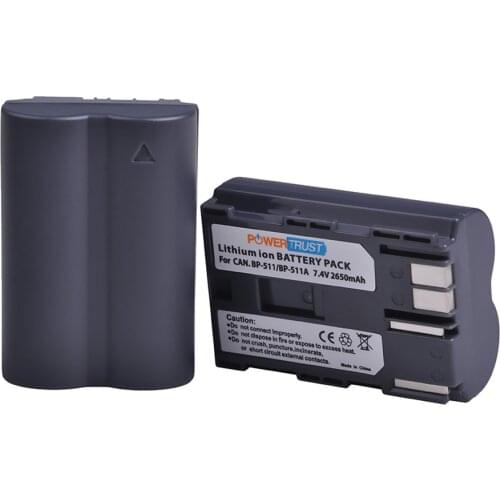 1Pcs 2650mAh BP-511 BP-511A Camera Battery BP511 BP 511 For Canon EOS 40D 300D 5D 20D 30D 50D 10D D60 G6 BP 511A