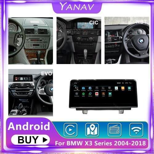 12.3 Inch 2 Din Android Stereo Receiver Car Radio For BMW X3 Series E83 F25 G01 2004-2018 GPS Navigation Auto Video DSP Carplay