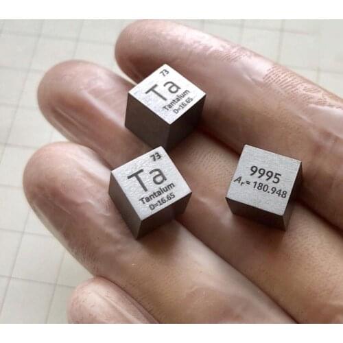 Free shipping Tantalum Ta Periodic Table Cube 99.99% Pure Length 10mm Weight 16.6g