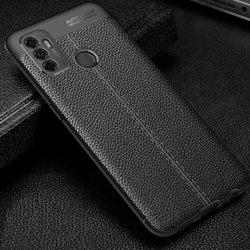 A53 Case for OPPO A53 2020 Litchi Pattern leather Soft TPU COVER for OPPO A53 2020 Coque for OPPO A53 2020 Capa Fundas