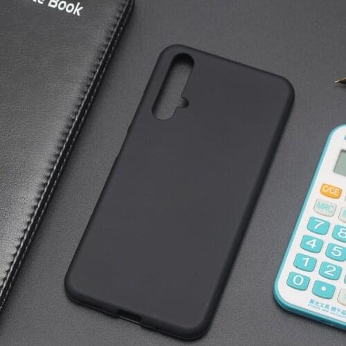 AMMYKI 6.26'For Huawei nova 5T case Commerce soft Black silicone odorless cover 6.26'For Huawei Honor 20 CASE
