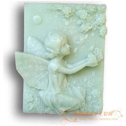 The Flower Child Lunlun Angel Silicone Soap mold Handmade 3d silicone mould DIY Craft molds S113
