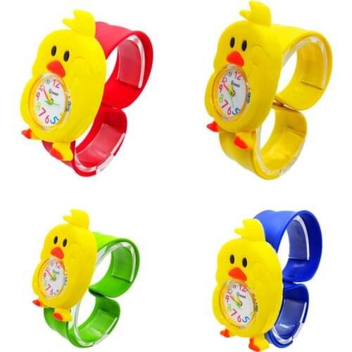 Baby Toy Watch 3D Chicken Watches for Boys Silicone Strap Childrens Wristwatch Girls Christmas Gift Clock for 2-8 Years Old