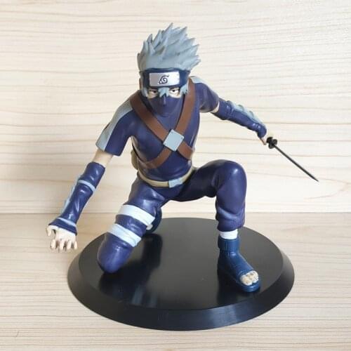 15CM Naruto GK Shadow Hatake Kakashi Anime Action Figure Model Assassinate PVC Statue Collectible Toys For Kids Figma