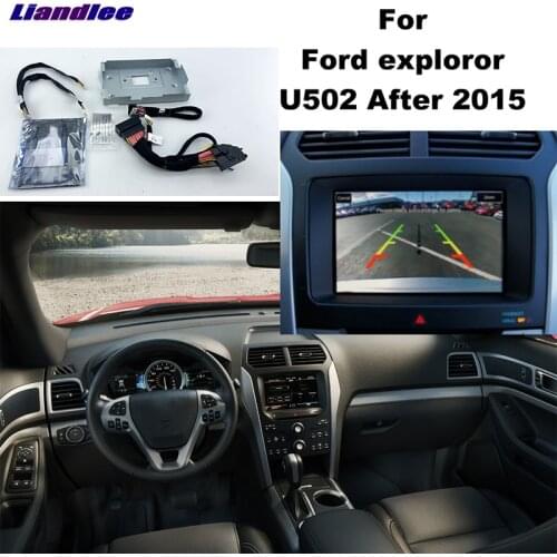 Liandlee Parking Camera Interface Reverse Back Up Park Camera Kits For Ford Explorer U502 2015~2018 Original Display Upgraded