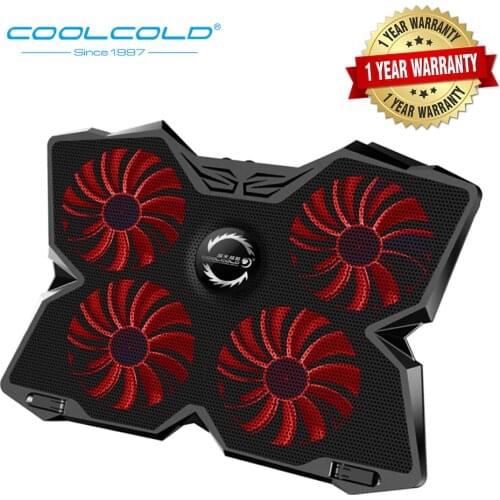 Laptop Cooler Laptop Cooling Pad Laptop Fan Cooler Notebook Adjustable Speed with 4 Fans for 14"-17" Laptop