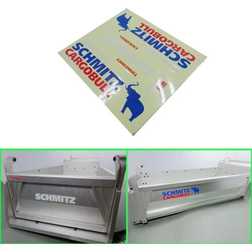 Car Body SCHMITZ Post for 1/14 Tamiya RC Truck Trailer Tipper Scania MAN Benz Actros Volvo Car Diy Parts