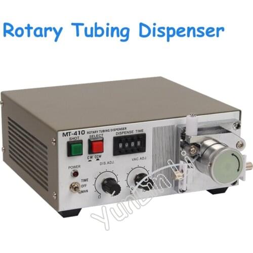 Peristaltic Glue Dispenser Rotary Tubing Dispenser with Suction Function Glue Dispenser Liquid Dispensing Machine MT-410