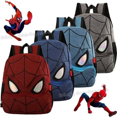 Marvel Spiderman Kindergarten Backpack Children Oxford Cloth School Bag Boy Cartoon Bookbag Student Back to School Rucksack